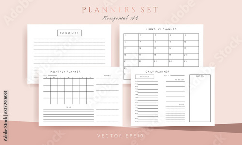 Planner sheet vector