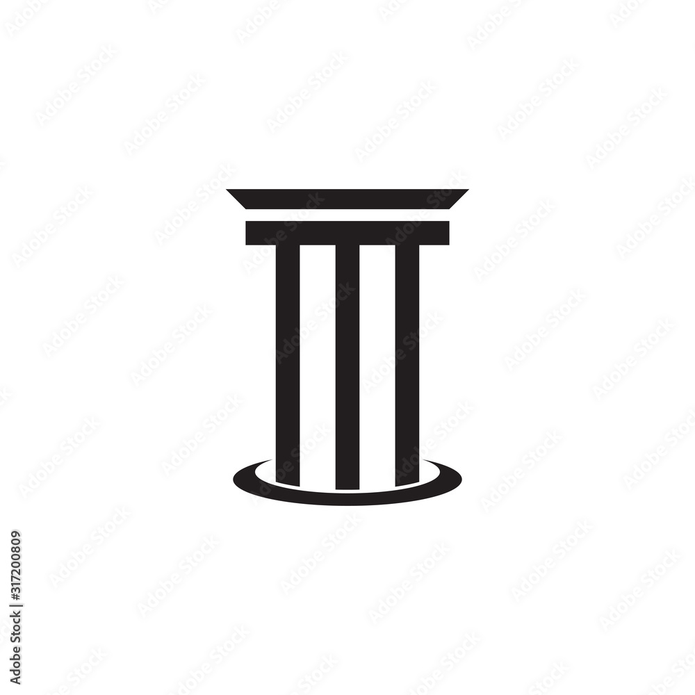 Pillar Logo Template,Column Vector Pillar Logo Template,Column Vector
