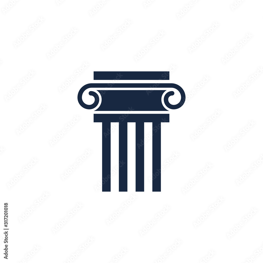 Pillar Logo Template,Column Vector Pillar Logo Template,Column Vector
