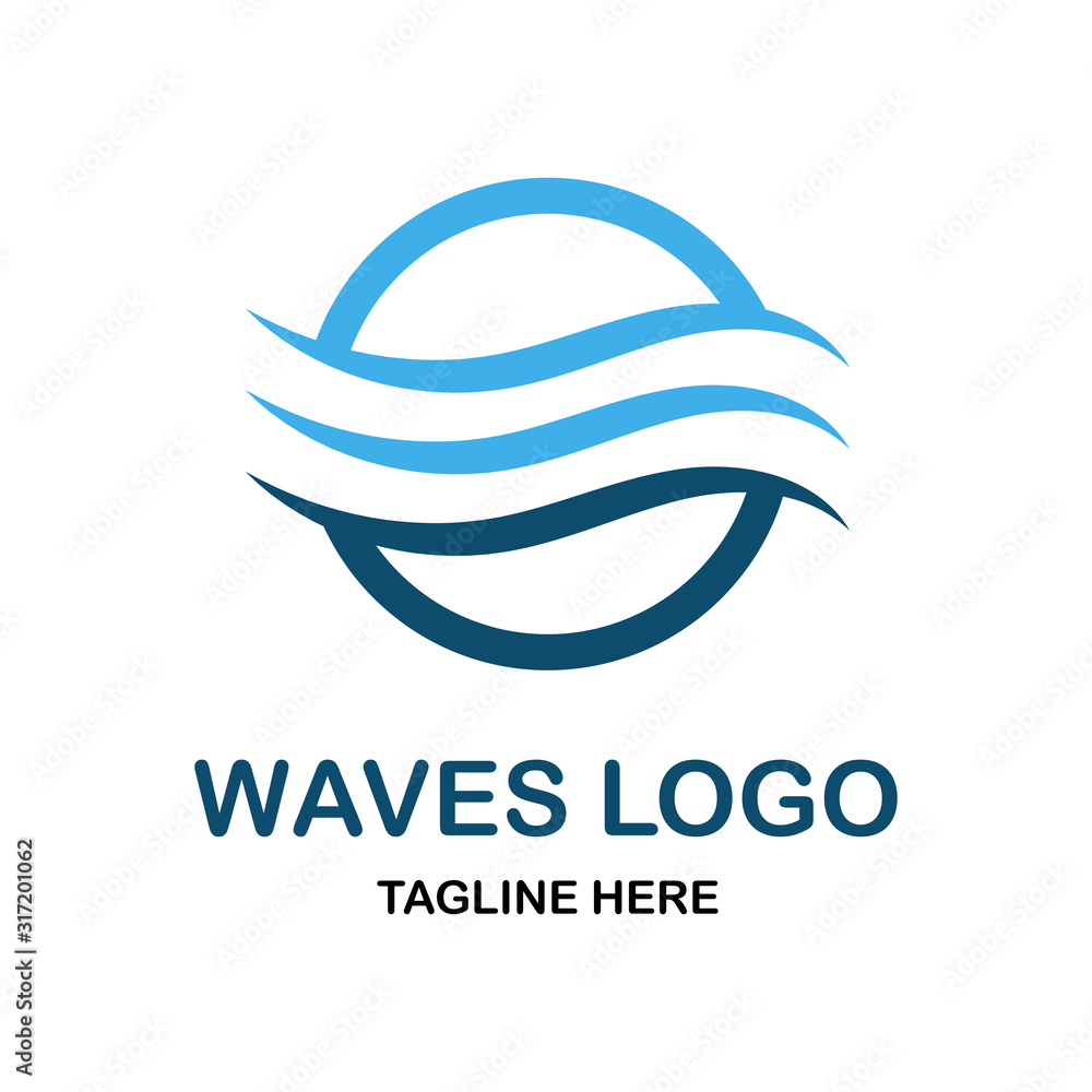 Creative Wave Concept Logo Design Template. vector illustration. eps 10 Creative Wave Concept Logo Design Template. vector illustration. eps 10