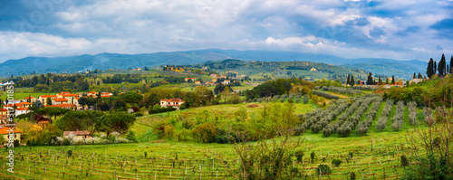 Tuscan landscape in a suburb of Arezzo
