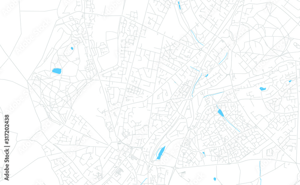 Obraz premium Cannock, England bright vector map