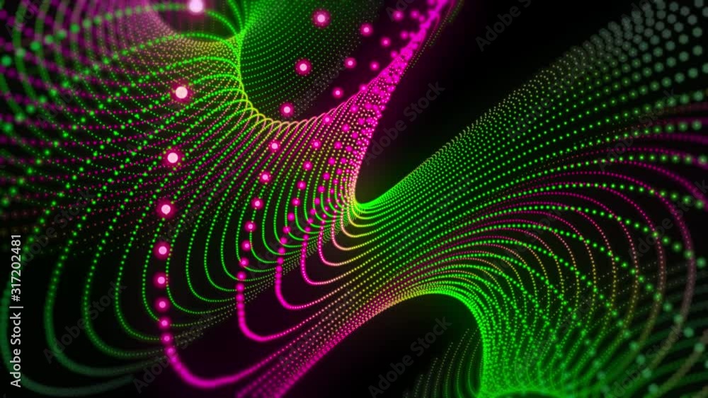 Abstract green-pink revolving fractal form. Abstract green-pink revolving fractal form.