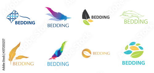 Vector logo of bed linen and bedding