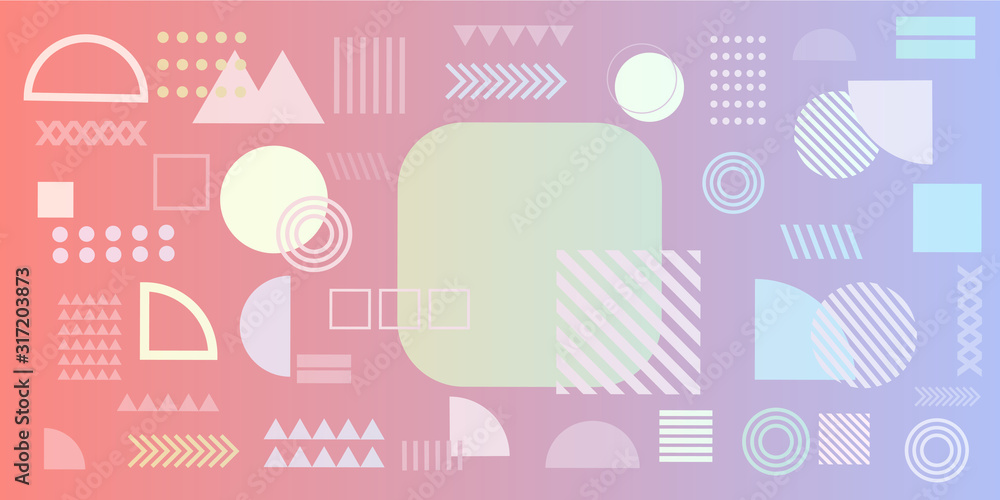 Memphis design elements simple gradient abstract background with circles, line, rectangle, dots, cross, mountain river egypt basic shape vector illustration for business, shirt, and many more. Memphis design elements simple gradient abstract background with circles, line, rectangle, dots, cross, mountain river egypt basic shape vector illustration for business, shirt, and many more.