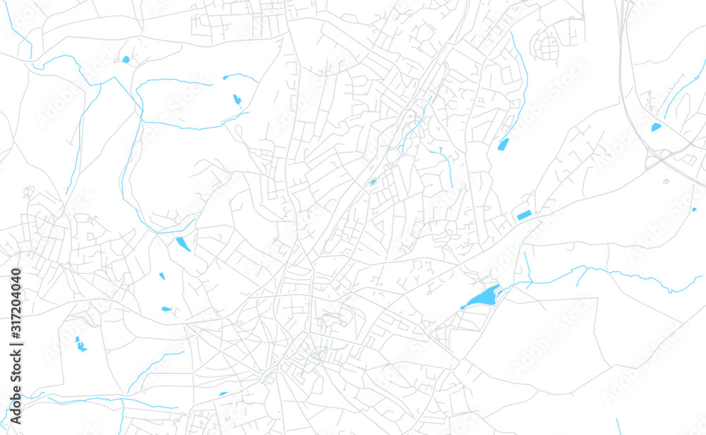 Royal Tunbridge Wells, England bright vector map
