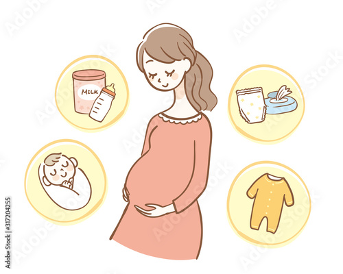 Woman thinking about preparing for childbirth
