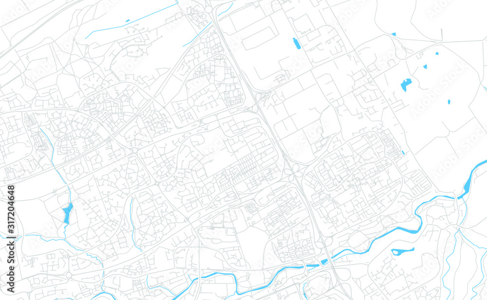 Livingston, Schottland bright vector map