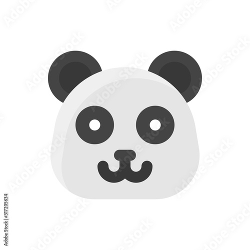 Fototapeta Naklejka Na Ścianę i Meble -  china new year related panda face vectors in flat design,