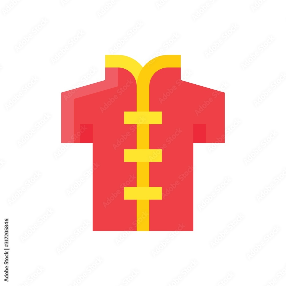 Obraz premium china new year related chinese cloths vectors in flat design,