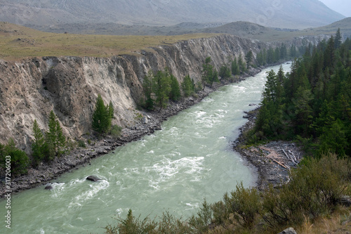 Argut river is one of the most beautiful and most dangeros for rafting and kayaking in Russia. Altai mountains  Altai Republic  Siberia  Russian Federation.