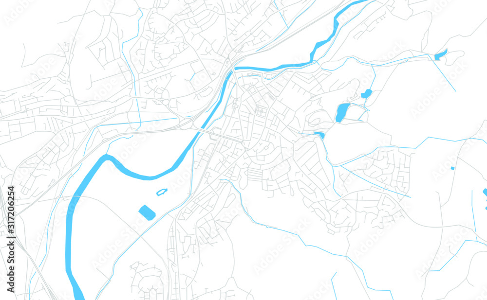 Obraz premium Neath, Wales bright vector map