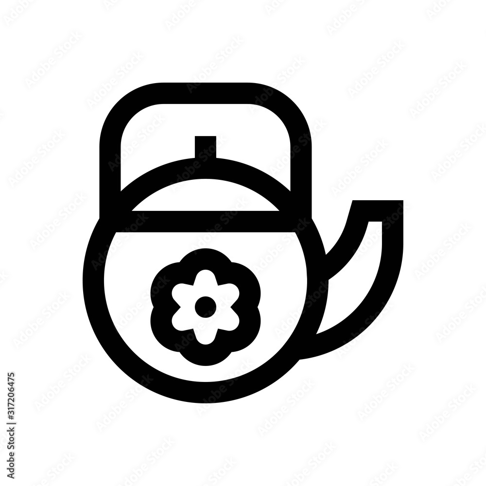 flower on teapot related to china new year vectors in lineal style, flower on teapot related to china new year vectors in lineal style,