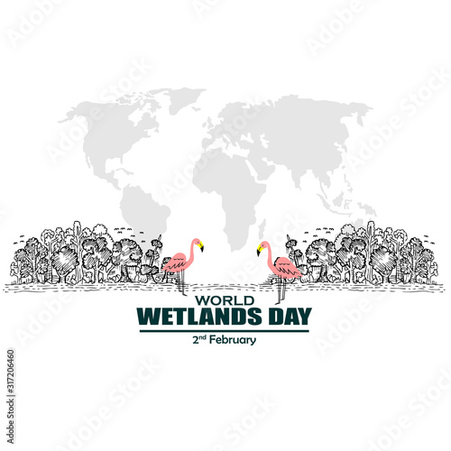 World Wetlands Day, poster and banner