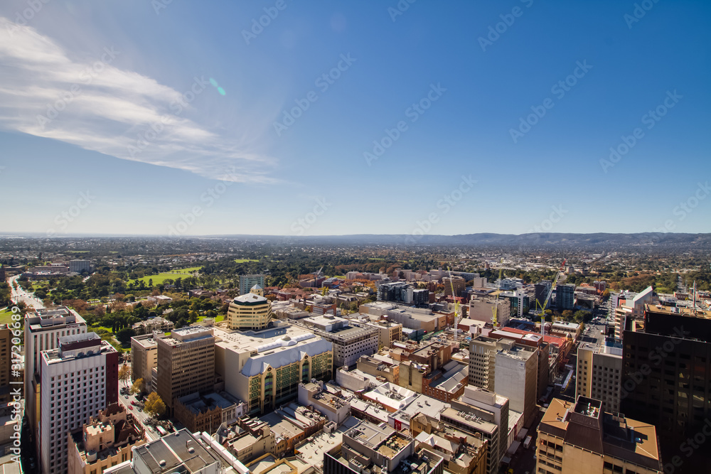 Fototapeta premium Aerial View Adelaide South Australia