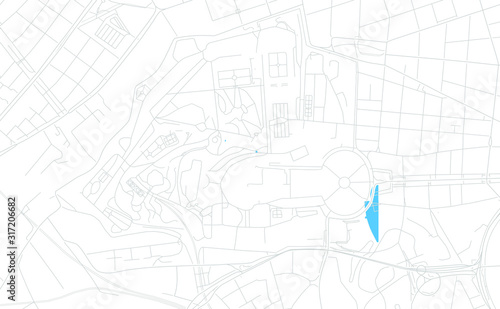 Vatican City, Vatican bright vector map
