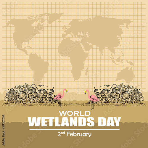 World Wetlands Day, poster and banner