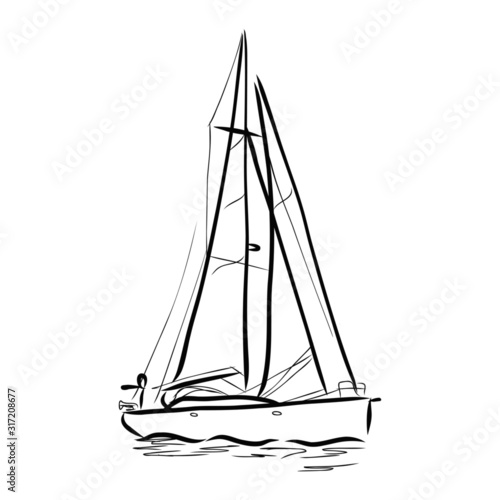 ship isolated on white background