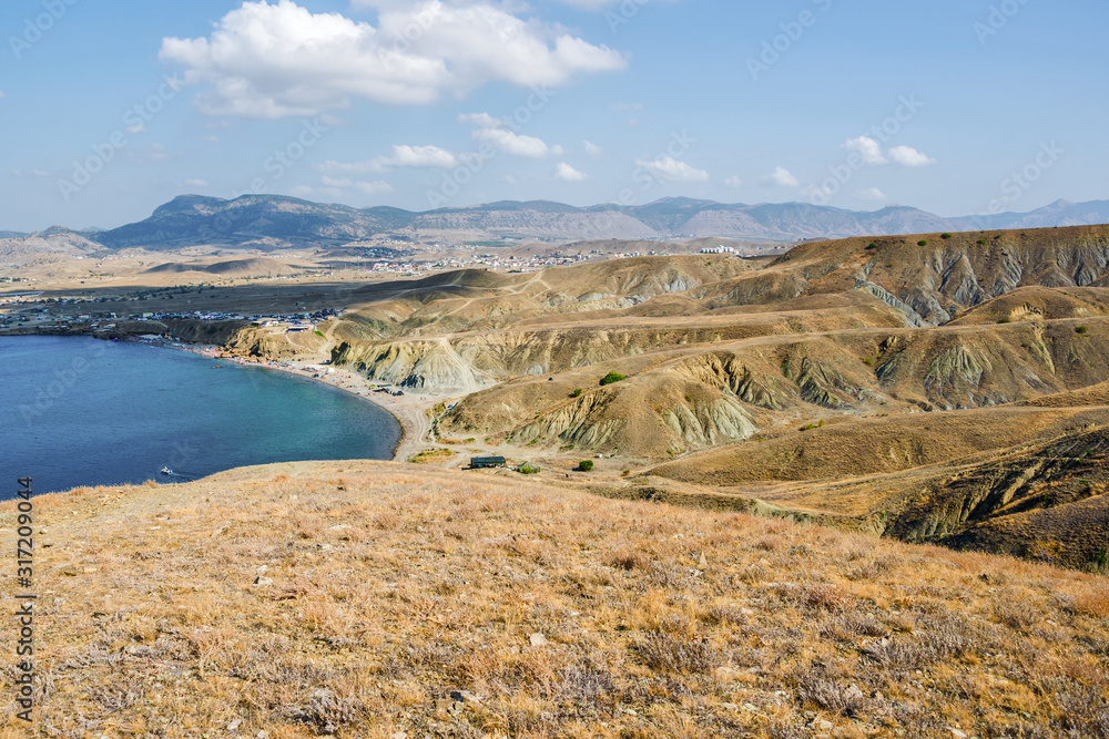 Bad lands on the Black Sea in Crimea Bad lands on the Black Sea in Crimea