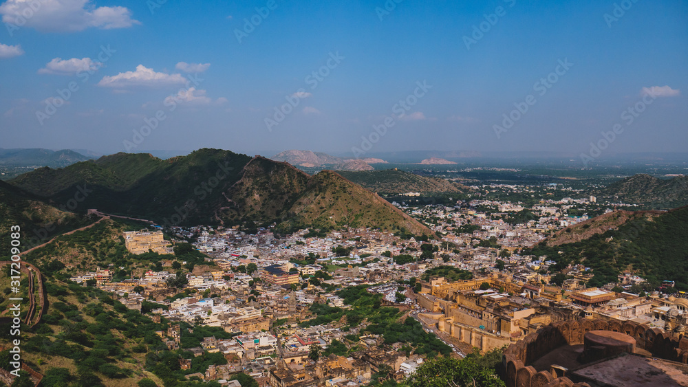 aerial view of jaipur
