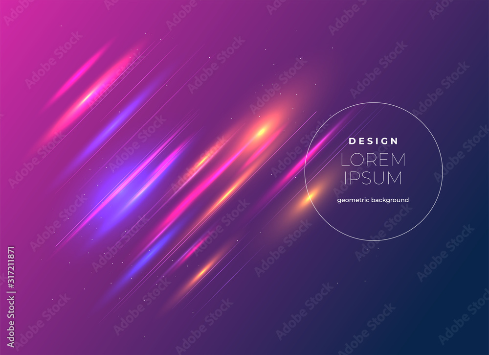 Obraz premium Flat vector. Minimal geometric background. Dynamic shapes composition. Eps10 vector.
