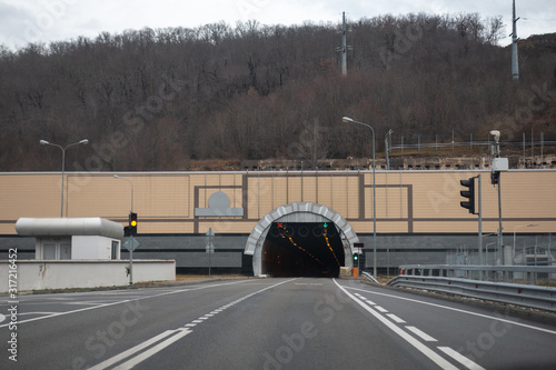 modern car tunnel