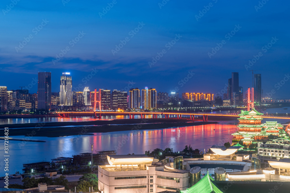 Obraz premium Nanchang, Jiangxi river views