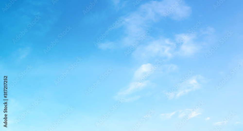 blue sky with beautiful natural white clouds	