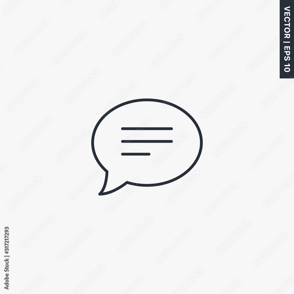 Sms, message line icon Sms, message line icon