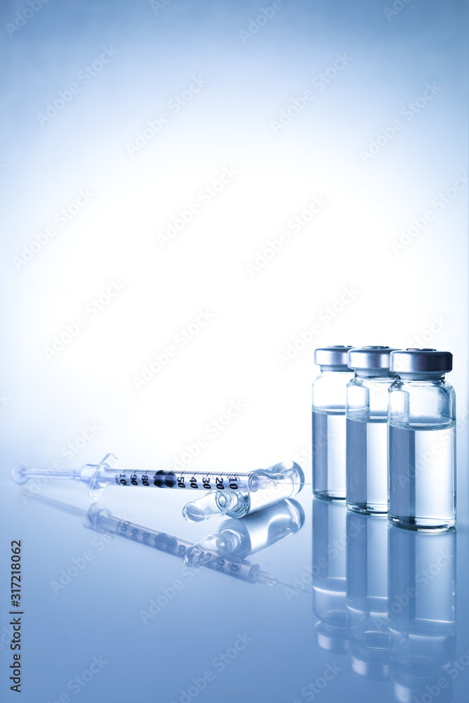 Ampoules, vials, syringe. Medical injection,diseases,health care ...