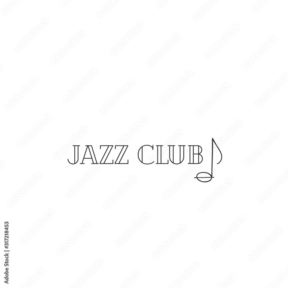 Music vector logo template with hand drawn element. Note symbol. Music vector logo template with hand drawn element. Note symbol.