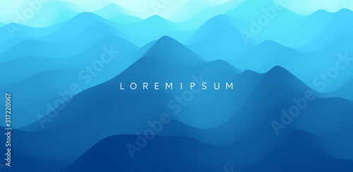 Water surface. Blue abstract background. Vector illustration for design.
