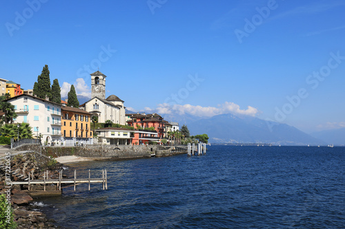 Village of Brissago at the Lake Lago Maggiore © aquapix
