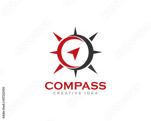 Free Download Compass Logo Design Vector - GFXLoad