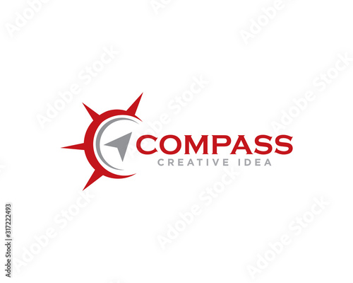 Free Download Compass Logo Design Vector - GFXLoad