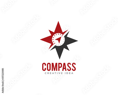 Free Download Compass Logo Design Vector - GFXLoad