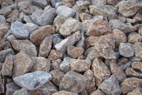 old stone wall of stones