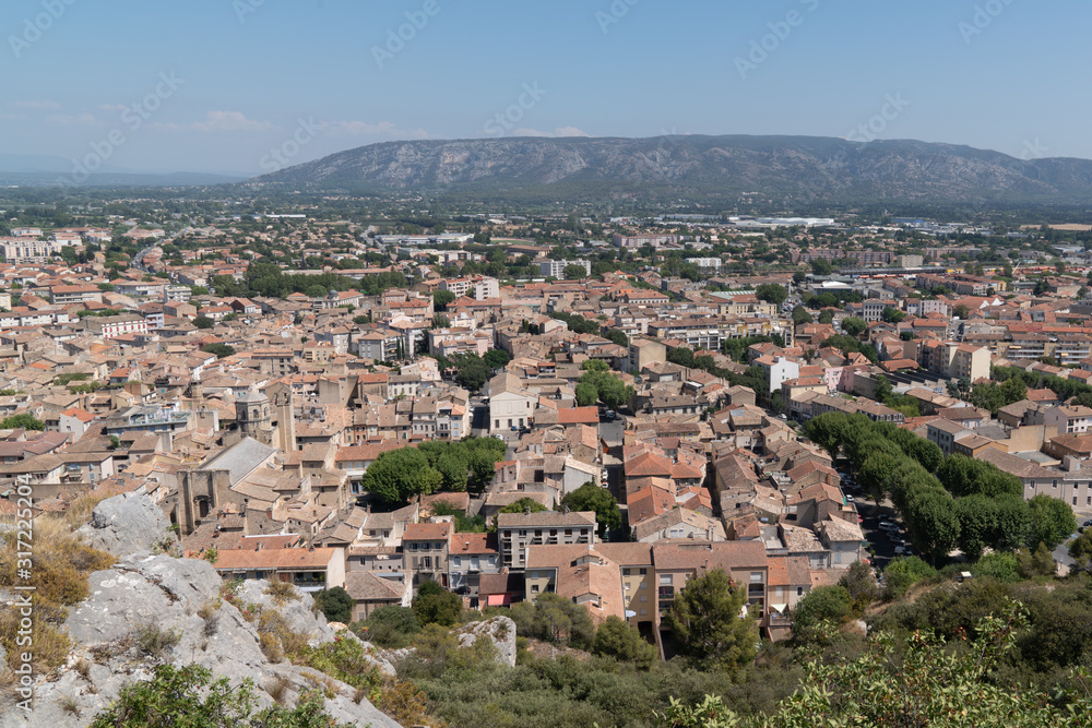 Cavaillon town hill view in Provence france