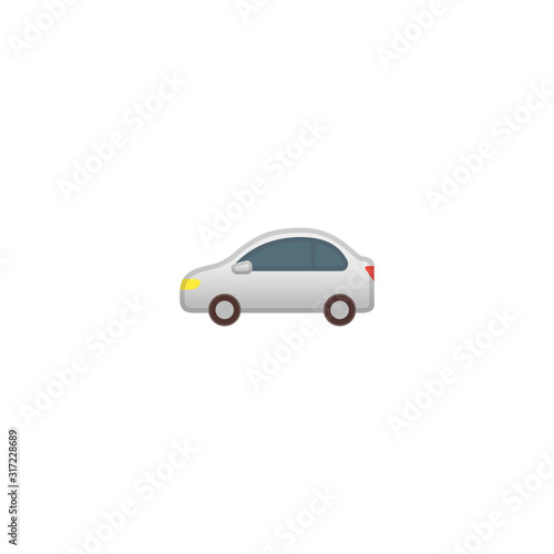 Automobile Vector Icon. Isolated Car Emoji  Emoticon Illustration