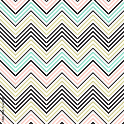 Chevron Seamless pattern. Vector Abstract Zigzag background