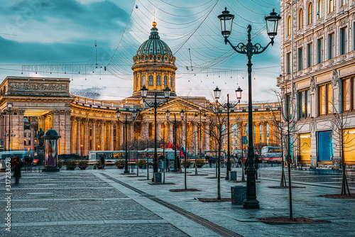 Kazan Temple - greatest architectural creation. Saint Petersburg. photo