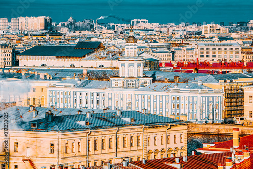 Panoramic view from the roof of St. Isaac s Cathedral. Saint Petersburg. Russia.