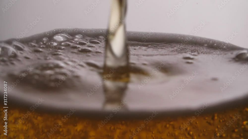Pouring Beer, Slow Motion Pouring Beer, Slow Motion