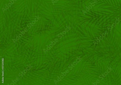 Green Leaves Abstract Pattern Backdrop of Geometric Colorful Gradient Wallpaper , Graphic Design Template Texture Background