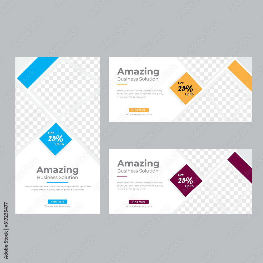 corporate business web banner template corporate business web banner template