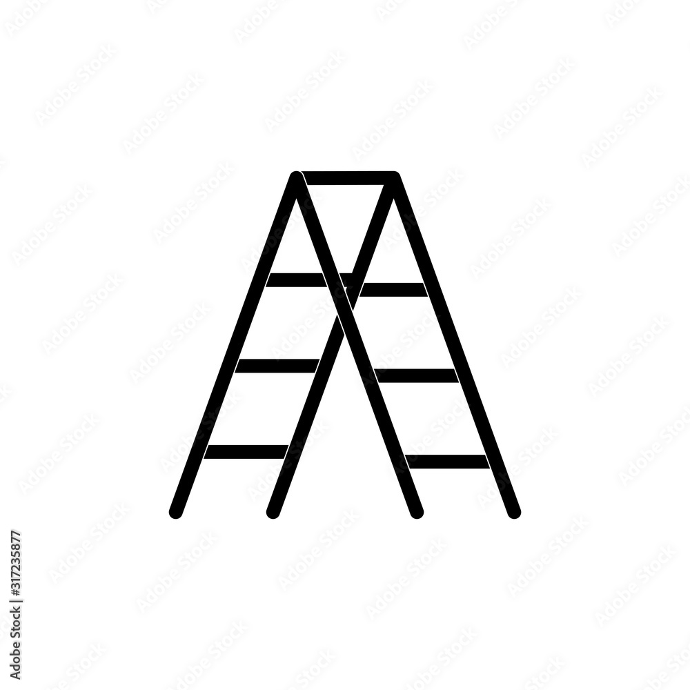 step ladder icon trendy flat design step ladder icon trendy flat design