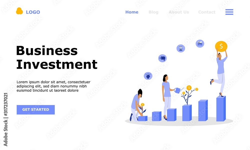 Business Investment Vector Concept Illustration, Suitable for web landing page, ui, mobile app, editorial design, flyer, banner, and other related occasion Business Investment Vector Concept Illustration, Suitable for web landing page, ui, mobile app, editorial design, flyer, banner, and other related occasion