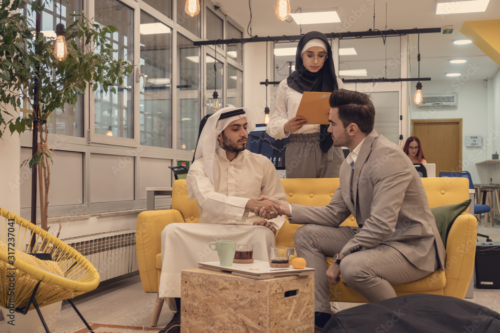 Arab business people in a meeting Arab business people in a meeting