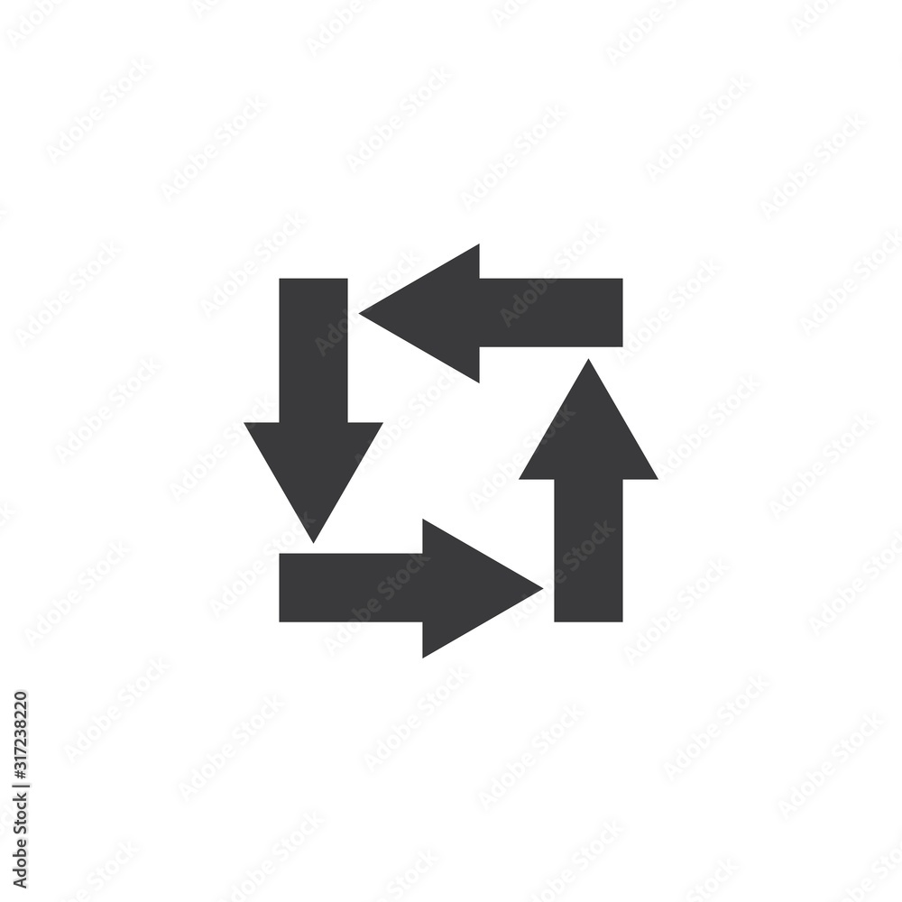 Arrow logo vector design template Arrow logo vector design template