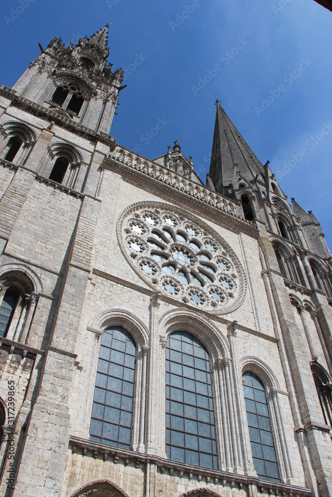 notre-dame cathedral in chartres (france)